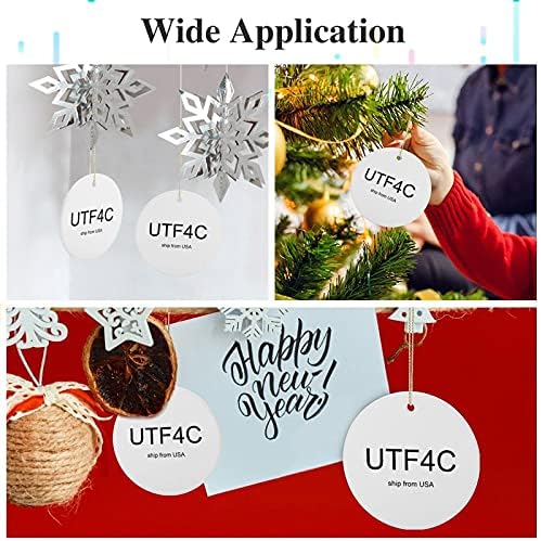 Utf4c קישוט עץ חג המולד המותאם אישית, קישוט מוזהב של ציורים מוזהבים, עיצוב חג המולד, סנטה פאו,