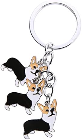 שרשרת מפתח כלבים חמודה טבעת מפתח כלב מקסים טבעת DIY חיות מחמד מחזיקי מפתחות תליון מחמד טבעת טבעת מפתח ליום
