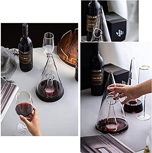 פירמידת לגין, קריסטל זכוכית מגדל אדום יין קנקן, יד מנופחת קריסטל, יין אביזרי-750 מ ל, ברור משקאות בקבוקי יין