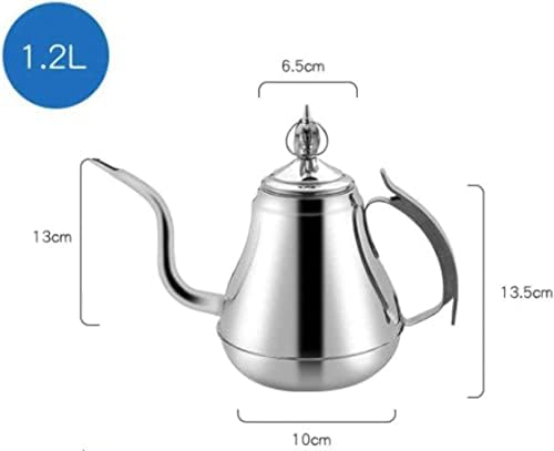 קומקום תה מודרני קומקום 1.2 ליטר נירוסטה קומקום קומקום קומקום מצויד במסננת תה מתאימה לתיק קומקום חימום סיר אינדוקציה