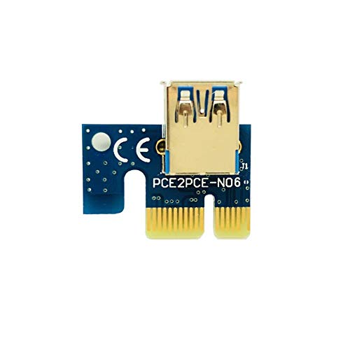 6 יחידות 006C Riser PCIE PCI-E PCI EXPRESS RISER כרטיס 1X עד 16X GPU USB 3.0 מתאם מאריך SATA עד 6 כבל