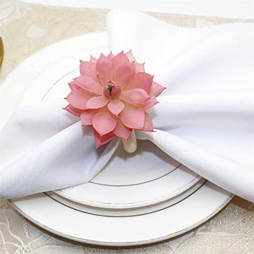 טבעת טבעת Lepsjgc טבעת טבעות שולחן אירוע פרחים חתונה לחתונה מעודנת קישוט קישוט קישוטי אבזם עסיסי חלול