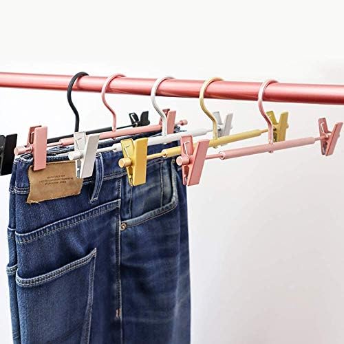 מכנסי סגסוגת אלומיניום קליפ קליפ בגדים למבוגרים קולב מכנסי מכנסיים מתאים לשימוש ביתי מקצועי אופנה