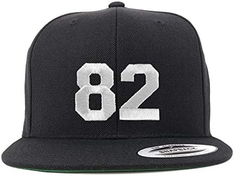 חנות הלבשה אופנתית מספר 82 חוט לבן רקום שטר שטר סנאפבק כובע בייסבול