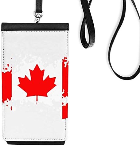 דגל טעם קנדה וארנק טלפון מייפל ארנק תלייה כיס נייד כיס שחור
