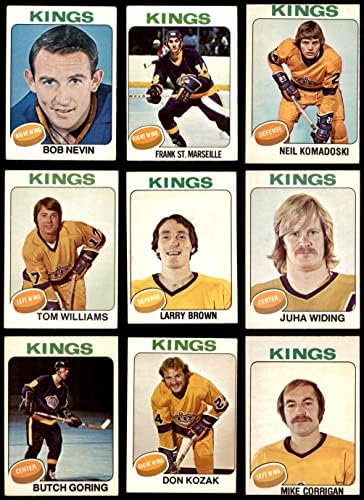 1975-76 O-PEE-CHEE LOS ANGELES KINGS צוות סט לוס אנג'לס קינגס-הוקי VG/EX+ Kings-הוקי