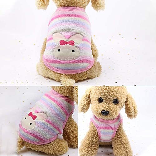 בגדי כלבים של Yikeyo לכלבים קטנים ילדה ילדה יורקי צ'יוואווה חורף סוודר פליי חורף חמוד מצחיק חיות מחמד בגדים בגדים