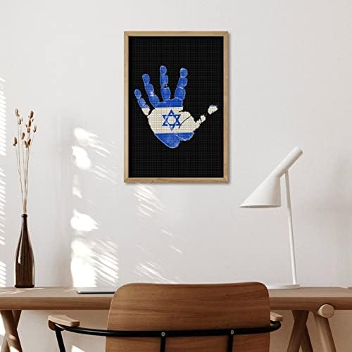 ערכות ציור יהלומים דקורטיביות של דגל ישראל פאלם מצחיק 5 ד 'עשה זאת בעצמך תרגיל מלא ציורי נקודות יהלום בית
