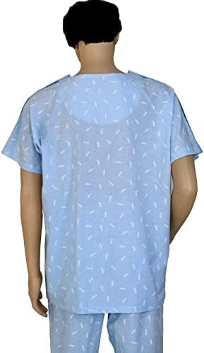 בגדי שיתוק של חולצת חולים מורבקס לטיפול נכות קשישים עם נכות חולים חולים שבר, קל ללבוש להמריא 22.5.12