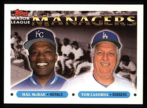 1993 Topps 507 מנהלים Hal McRae/Tommy Lasorda Kansas City Royals/Dodgers NM/MT Royal