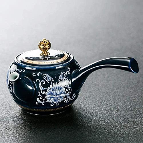 קומקום קומקום משרד עם מסננת כחול -לבן חרסינה קומקום קרמיקה סט קומקום קומקום תה סיר תה ביתי תה פשוט סיר יחיד