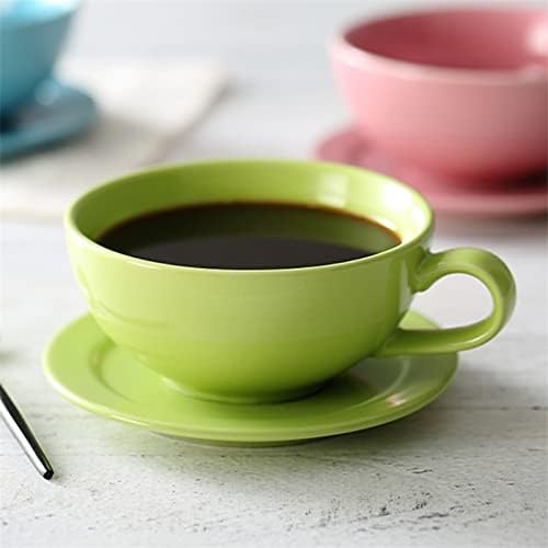 כוס קפה של Dodouna בסגנון אירופאי צבעוני עם צלוחית סט יצירתי מתחת לגיזוג משרד אחר הצהריים ספל חרסינה