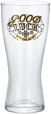 אדריה 2972 כוס בירה, 10.1 אונקיות, מתנה, זכוכית הודעה, מזל טוב באר גראס מ', תוצרת יפן
