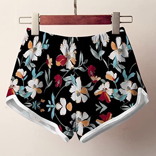 מכנסי שחייה קצרים לנשים בגדי ים מכנסי קיץ קצרים נוחים מכנסיים קצרים במותניים גבוהים מכנסיים קצרים אתלטים