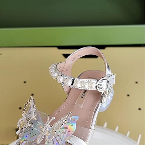 סנדלי בנות גרילס נעלי שמלה מסיבת חתונה סנדלי פרפר בוהן פתוחה לפעוטות לילדים גדולים נעלי מים נעליים