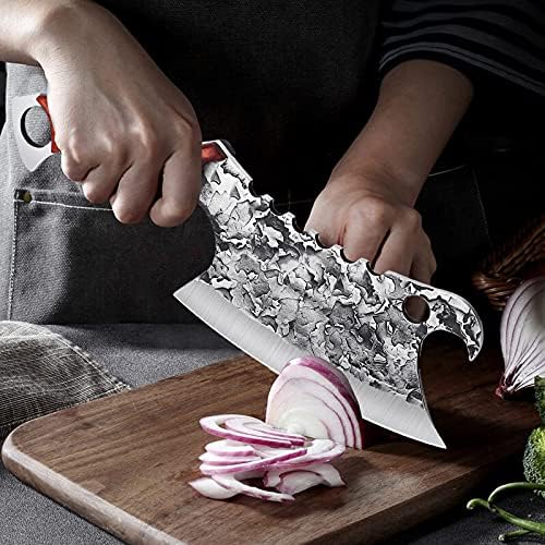 מגניב עיצוב יד מזויף בשר קופיץ עצם קופיץ סט אולטרה חד הקצב סכין כבד החובה עצם צ ' ופר תכליתי בישול