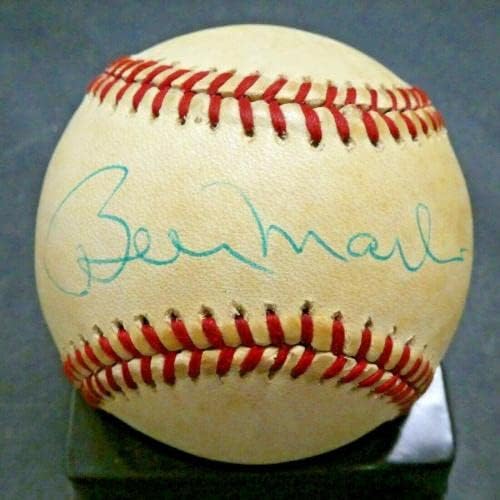 בילי מרטין חתם על בייסבול רשמי של אל עם מכתב מלא של JSA - כדורי חתימה