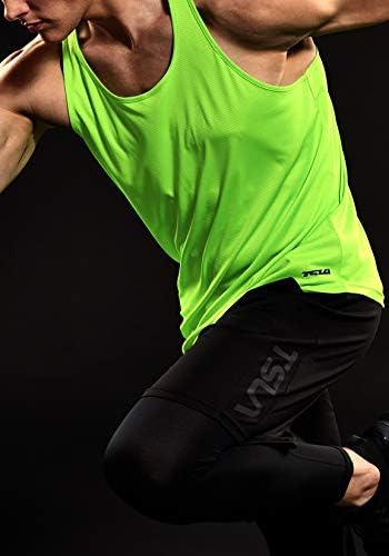 TSLA 3 חבילה לגברים יבש מתאים ל- Y-Back Ruscle Rumcle גופיות, גופיית כושר אימונים אתלטית, חולצות
