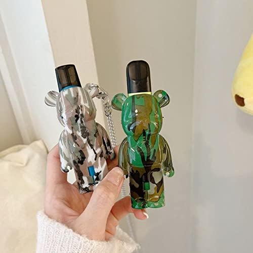 צבעי קשת קשת דוב אלים חמוד מארז סיליקון לכיסוי מגן של Relx עם שרוול מגן שרוול-ירוק, דור אחד