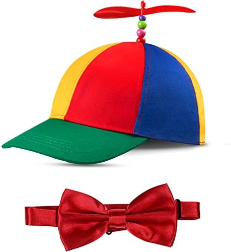 מגבעת קשת להסרה כובע חנון מטורף כובע טיפשי כובע מתכוונן עניבת פרפר למבוגרים תלבושות