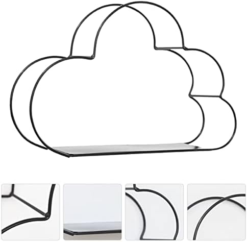 ABAODAM SER של 2 אחסון רכוב קיר ענן ענן קיר ענני קיר מסגרות בברזל קיר קישוט