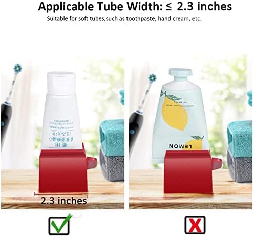 צ ' רלה פלסטיק משחת שיניים צינור קל מתקן משחת שיניים מחזיק ידני מסתובב משחת שיניים מחזיק אספקת שירותים