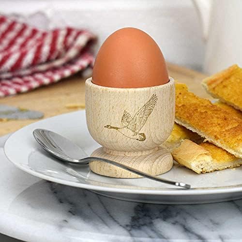 אזידה 'אווז מעופף' כוס ביצה מעץ