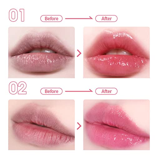 ליפסי שפתון קריסטל פרח ג ' לי שפתון / טמפרטורת שינוי קרם לחות פרח שפתיים מקל / מזין לאורך זמן גלוס מזור
