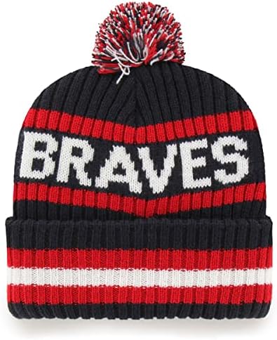 '47 MLB בנים נוער 8-20 לוגו ראשוני ברינג כובע כפה פום סרוג