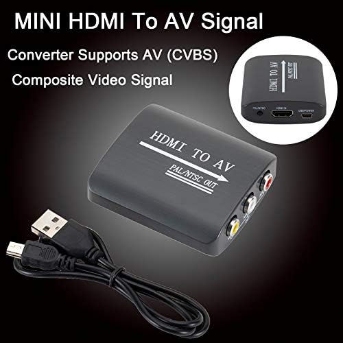 79h1fw מיני HDMI לממיר אות AV תומך באות וידאו מורכב של AV