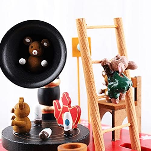 GKMjki שמח-גו-סיבוב סנטה קלאוס קופסת מוסיקה צעצוע של צעצוע בית קישוט.
