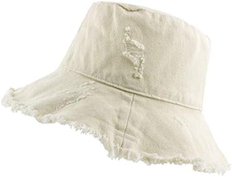 כובע דלי לנשים קרם הגנה קיץ כובע חוף חוף קש מזדמן כובע שמש רחב שוליים