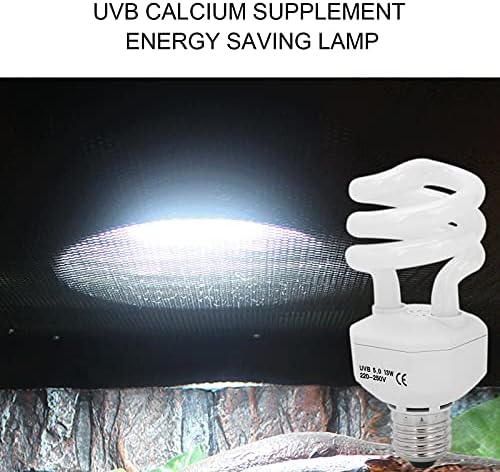 מנורה לחיסכון באנרגיה של Gloglow, מנורת UVB זוחלת UVB מנורת שמש שמזפת נורה לחימום נורה לטאה דרקון מנורות חום