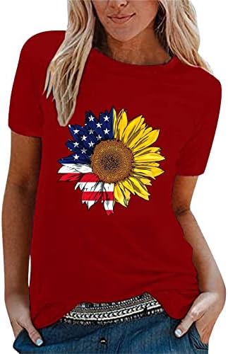 חולצת T Teen Teen's Sun Sunflower Sunflower הדפס חולצת טריקו חולצת שרוול קצר