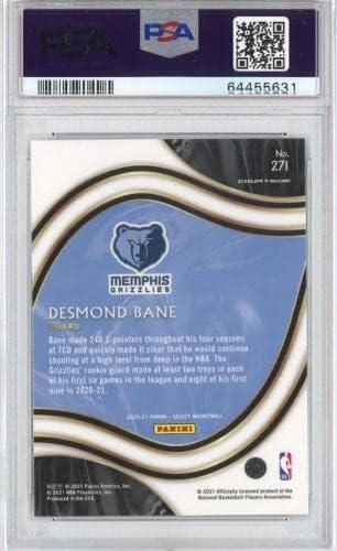 מדורגת 2020-21 Panini Select Desmond Bane 271 Courtside Rookie כרטיס RC PSA 10 - כרטיסי טירון של כדורסל כדורסל