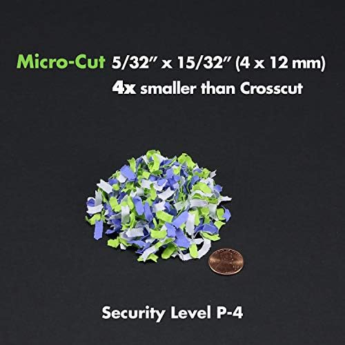 אורורה אבטחה גבוהה עם נייר מיקרו-חתוך מיקרו-חתוך, CD/DVD וכרטיסי אשראי מגרסה וכרטיסי SL16 שמן מגרסה סינטטי