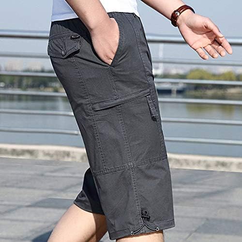 מכנסיים קצרים לגברים של ymosrh רוכסן אופנה מזדמן חוץ מכנסי כיס מכנסיים סופר ספורט מכנסיים מזדמנים מכנסיים קצרים