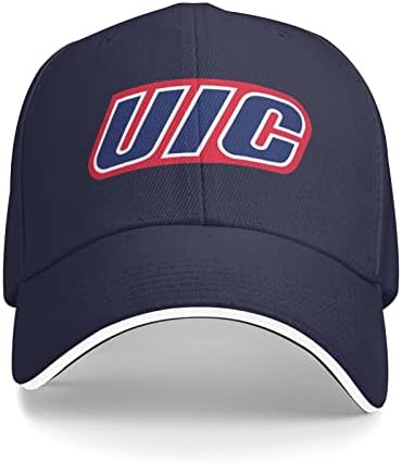 UIC להבה כובע כובע יוניסקס קלאסי בייסבול קפניסקס מתכוונן כובע אבא