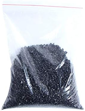 אבן תכשיטים שחורה מרוסק מקין צ'יפס טורמלין גביש גביש דקור דקור אנרגיה G-B100/195W-G