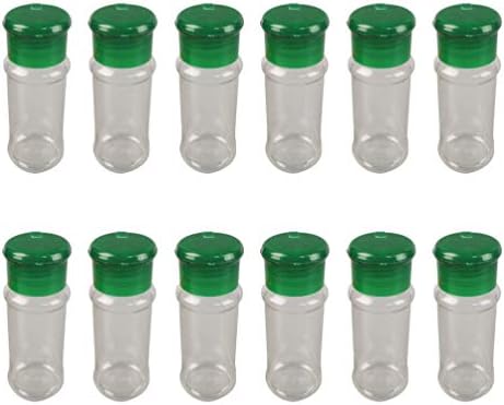 תבליני קאבילוק מיכלי אבקה מתקן 24 יחידות צנצנות פלסטיק ריקות בקבוקים ברורים בקבוק תיבול חורי שייקר