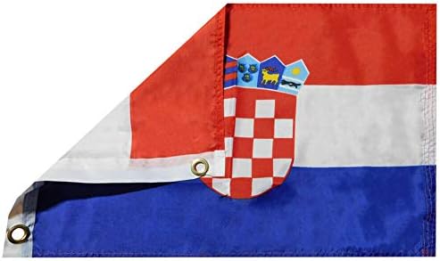 מדינת סופרסטור אמריקאית סיטונאית של קרואטיה קרסט 100d 12x18 12 x18 ארוג באנר דגל ניילון ארוג