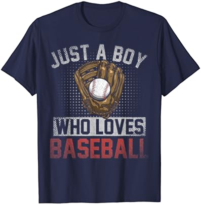 רק ילד שאוהב חולצת טריקו של בייסבול מעריץ בייסבול