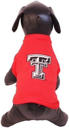NCAA טקסס טק אדום ריידרס כותנה גופית כלבים לייקרה, X-SMALL