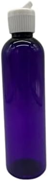 חוות טבעיות 4 גרם סגול Cosmo BPA בקבוקים חופשיים - 8 מכולות ריקות למילוי ריק - שמנים אתרים - שיער - ארומתרפיה