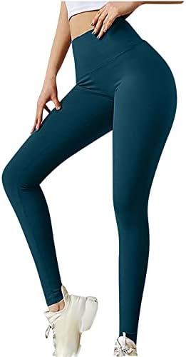 חותלות קאפרי לנשים מכנסי יוגה מותניים גבוהים מותניים גבוהים הרמת אימון הרמה טייץ 'טייץ' בקרת בטן אימון מכנסיים