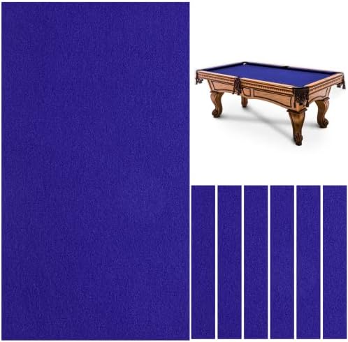 מפת שולחן ביליארד, בד מבט של בריכת ביליארד עם 6 רצועות בד, שולחן ביליארד מקורה של 8 רגל שולחן בריכה