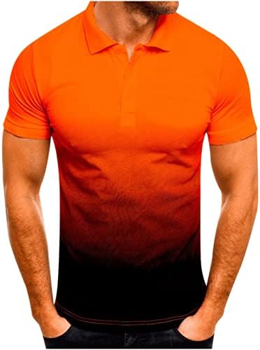 חולצות פולו שרירים לשרוול קצר של גברים גולף טניס טניס חולצה צבעוני צבע חילול חול חולצה חולצה סוודר