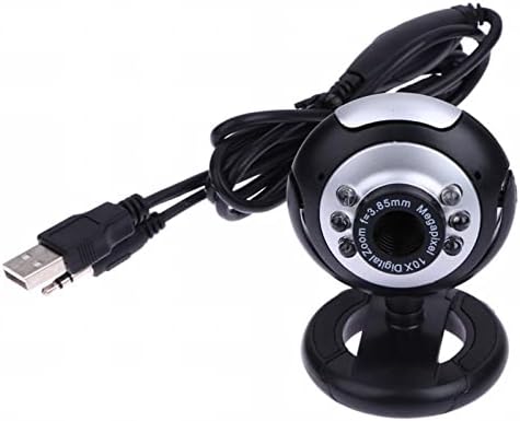 USB 50.0 מ '6 LED מצלמת מצלמת רשת עם מיקרופון מובנה למחשב נייד מחשב נייד מחשב נייד 4K 2080