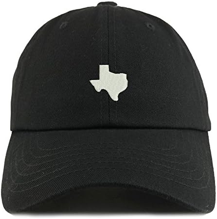 טרנדי הלבשה חנות טקסס מדינת מפת רקום נמוך פרופיל רך כותנה אבא כובע כובע