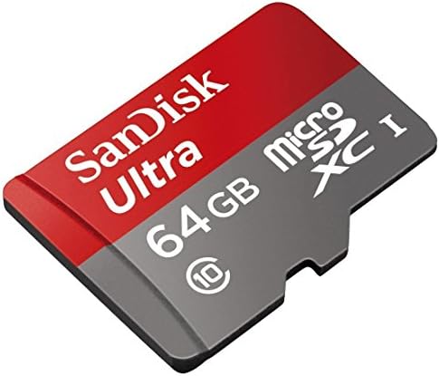 כרטיס זיכרון סנדיסק 64 ג ' יגה-בייט אולטרה מיקרו-די עובד עם סמסונג א71, א01, א11 חבילת טלפון סלולרי עם